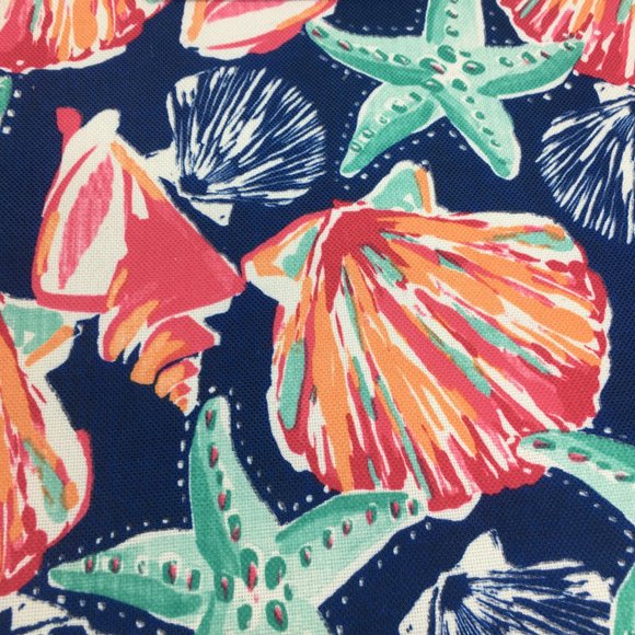 4 Sigrid Olsen Starfish Seashell Beach Placemats In/Outdoor Pink Turquoise 13x19 - Picture 5 of 11